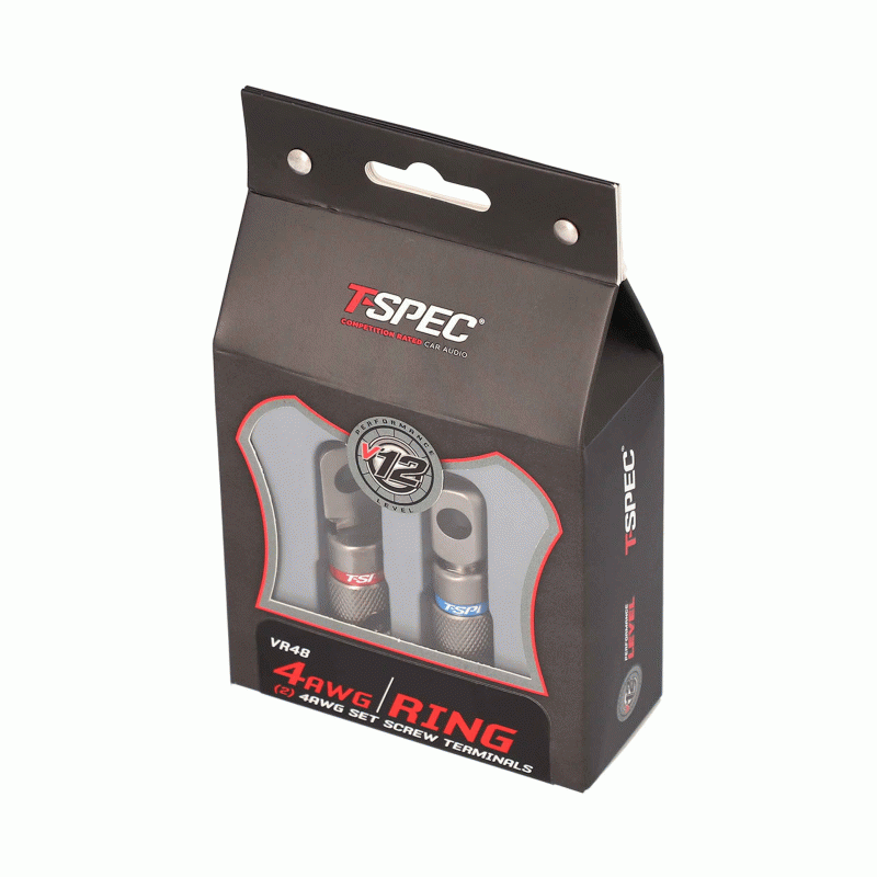 TSPEC 4GA X 2 HD RING TERM WITH COVERS