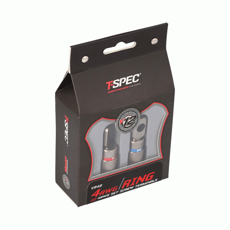 TSPEC 4GA X 2 HD RING TERM WITH COVERS