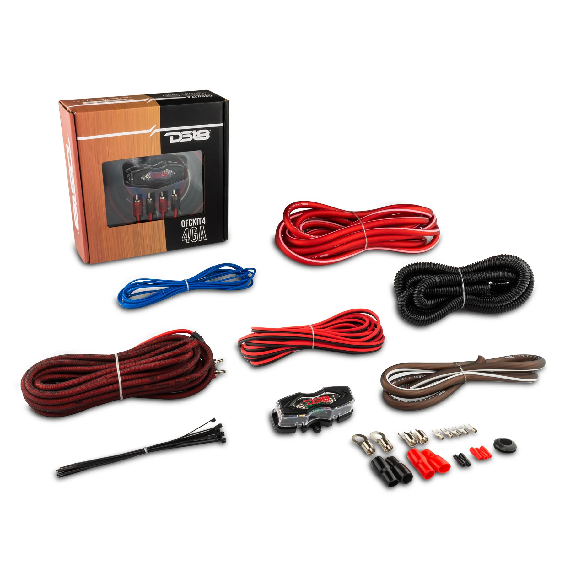 DS18 4GA TRUE GAUGE OFC AMPLIFIER WIRING KIT