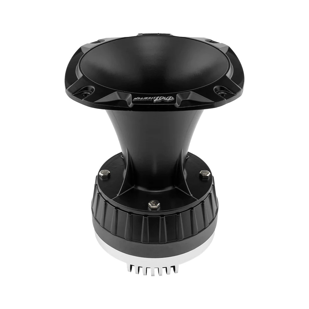 DS18 PRO-DKH1X 2" Throat Bolt On Compression Driver with Spacer, 2" Throat Titanium VC and PRO-HA102/BK Horn 640 Watts 115dB 8 ohm Mounting Depth 7.9"