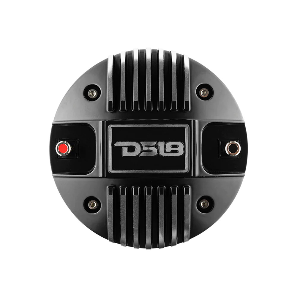 DS18 PRO-DKH1X 2" Throat Bolt On Compression Driver with Spacer, 2" Throat Titanium VC and PRO-HA102/BK Horn 640 Watts 115dB 8 ohm Mounting Depth 7.9"