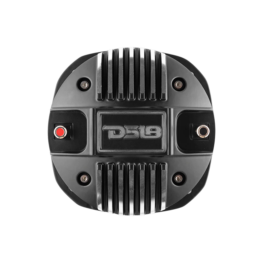 DS18 PRO-DKH1XS 2" Bolt On Throat Compression Driver with Spacer, 2" Throat Titanium VC and PRO-HA52/BK Horn 640 Watts 114dB 8 ohm Mounting Depth 5.74"