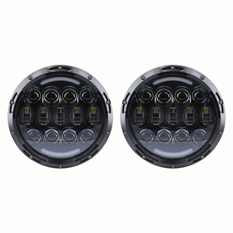 HEISE RGB Backlit 7" LED Light - 7 Inch, 15 LED