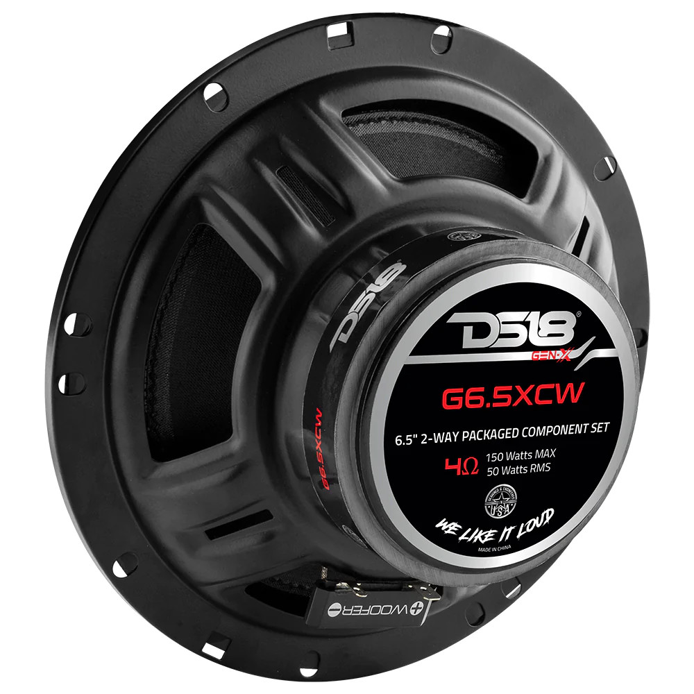 DS18 GEN-X 6.5" 2 WAY COMPONENT SPEAKER SYSTEM 150 WATTS 4 OHM
