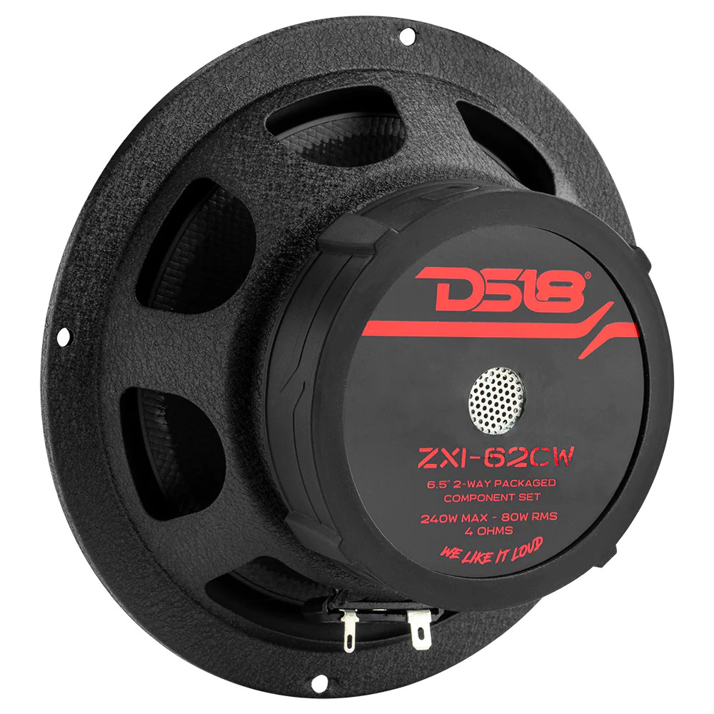 DS18 ELITE SERIES 6.5" 2 WAY COMPONENT SYSTEM WITH KEVLAR CONE & SILK DOME TWEETERS