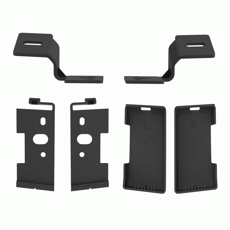 HEISE Roof Lightbar Bracket - Fits Ford Bronco 2021-Up* Fits Heise 50"-52" lightbars with rear mount bracketsIncludes plastic covers to conceal the brackets and OE mounting boltsBlack powder-coated brackets