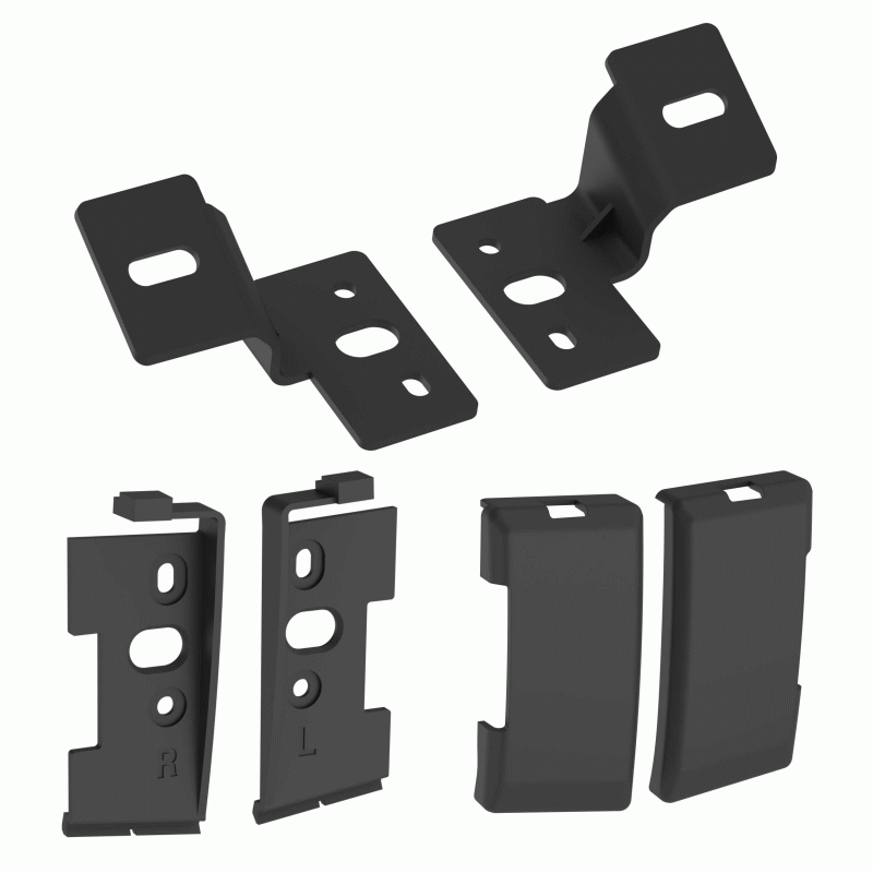 HEISE Roof Lightbar Bracket - Fits Ford Bronco 2021-Up* Fits Heise 50"-52" lightbars with rear mount bracketsIncludes plastic covers to conceal the brackets and OE mounting boltsBlack powder-coated brackets