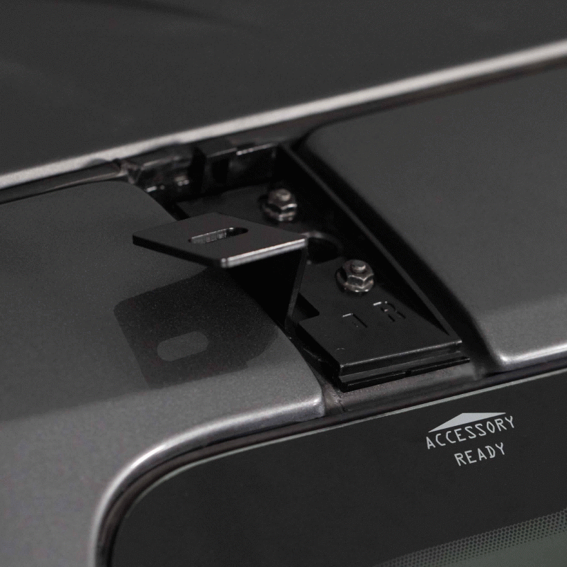 HEISE Roof Lightbar Bracket - Fits Ford Bronco 2021-Up* Fits Heise 50"-52" lightbars with rear mount bracketsIncludes plastic covers to conceal the brackets and OE mounting boltsBlack powder-coated brackets