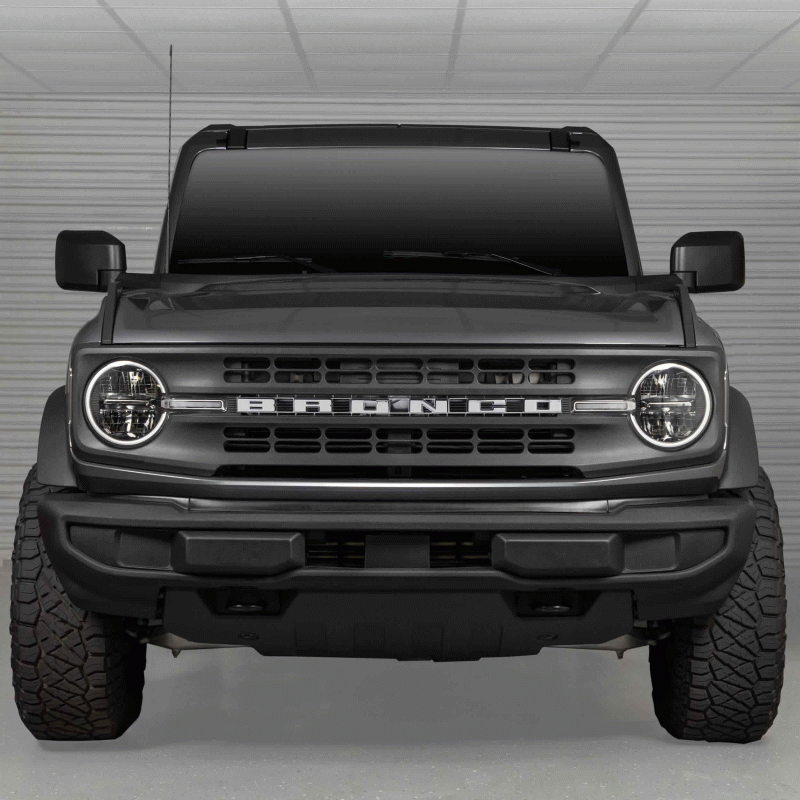 HEISE Roof Lightbar Bracket - Fits Ford Bronco 2021-Up* Fits Heise 50"-52" lightbars with rear mount bracketsIncludes plastic covers to conceal the brackets and OE mounting boltsBlack powder-coated brackets