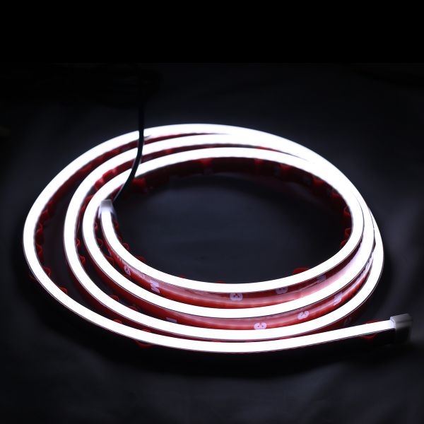 RACESPORT New LED Knight Rider Scanning Hood Brow DRL Flex Kit in Cool White