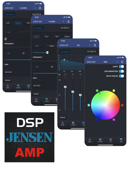 JENSEN 690 Watts Class D Mono Amp with Bluetooth App Control