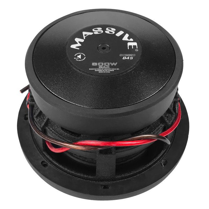 SUMMO84S - 8" 400 Watts RMS Dual 4 Ohm, 2" V.C. Subwoofer