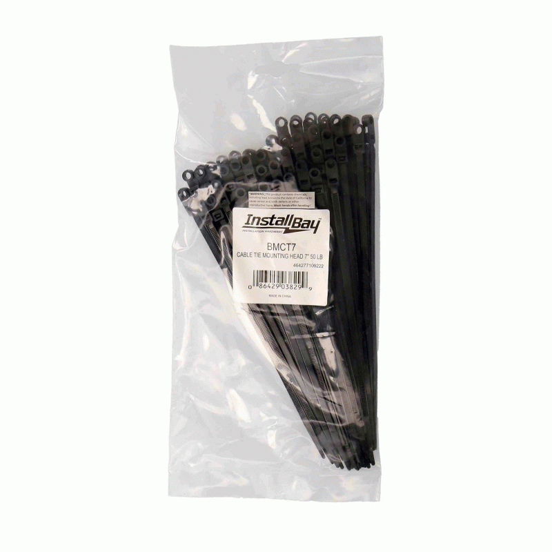 Mounting Hole Cable Tie 7 Inch 50 Pound - Package of 100