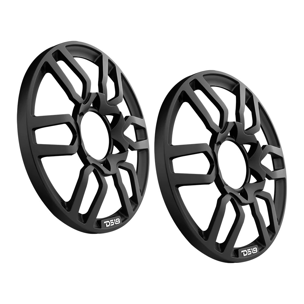 PRO Universal 8" Plastic Speaker Grill Cover - Black (PAIR)