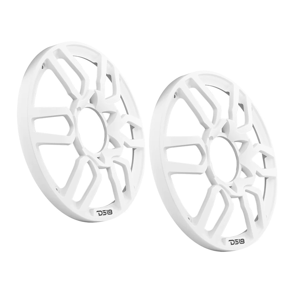 DS18 8" WHITE GRILLS - 1PR