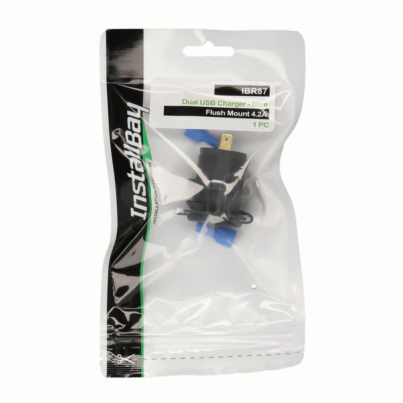 DUAL USB CHARGER-BLUE