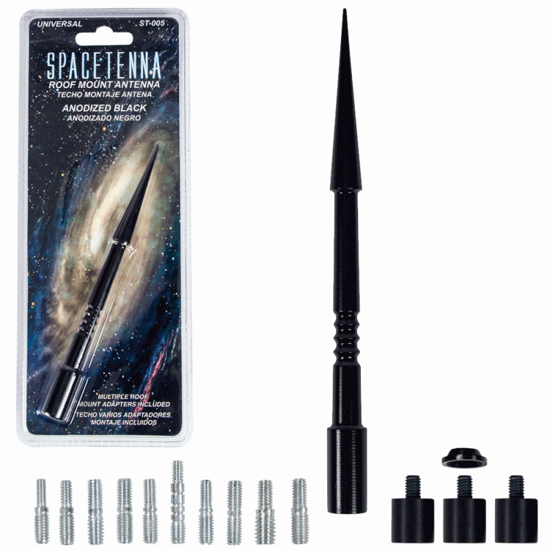 Spacetenna Replacement Antenna Mast 6in - Black