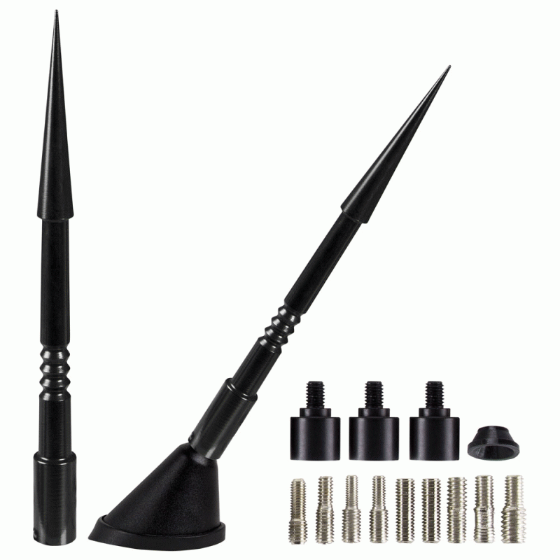 Spacetenna Replacement Antenna Mast 6in - Black