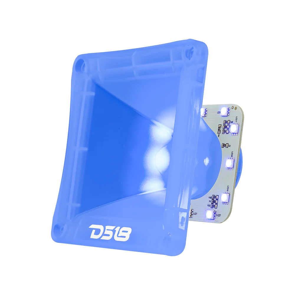 DS18 H44 CLEAR HORN WITH BUILT IN RGB LED