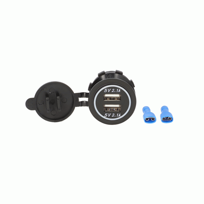 METRA DUAL USB 4.2A WHITE LED