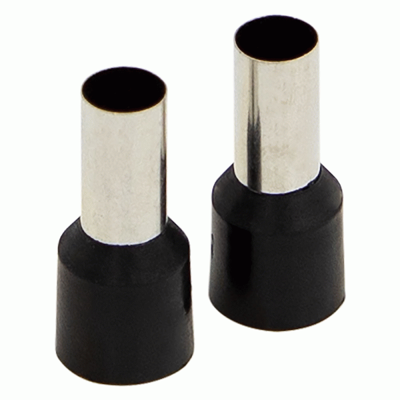 Ferrules - Black 8GA - 50 per Bag