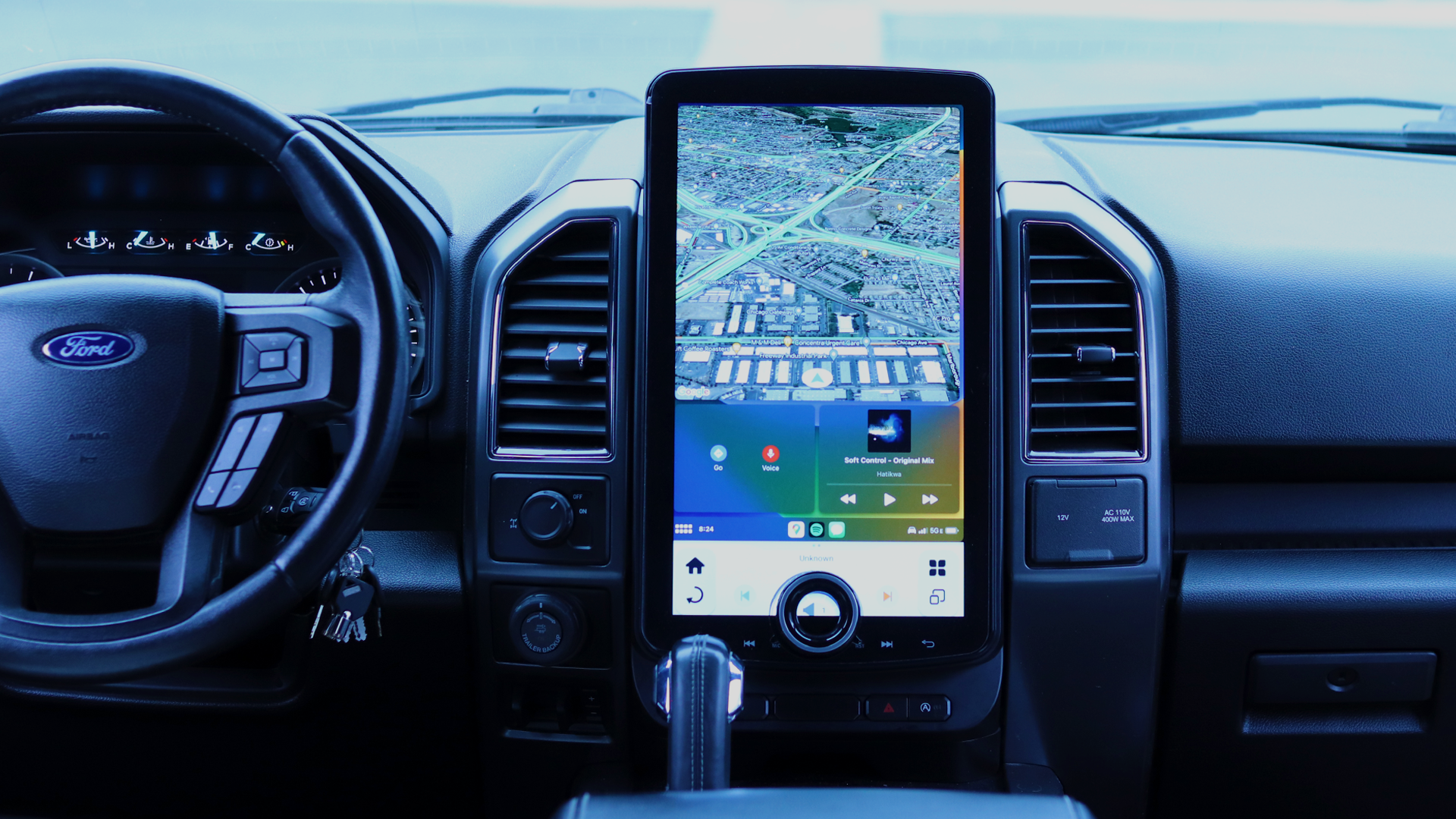 LINKSWELL 2015-2020 FORD F150, 2017-2022 F250/350 GEN6 XL SERIES 15.6" T-STYLE MULTIMEDIA RECEIVER