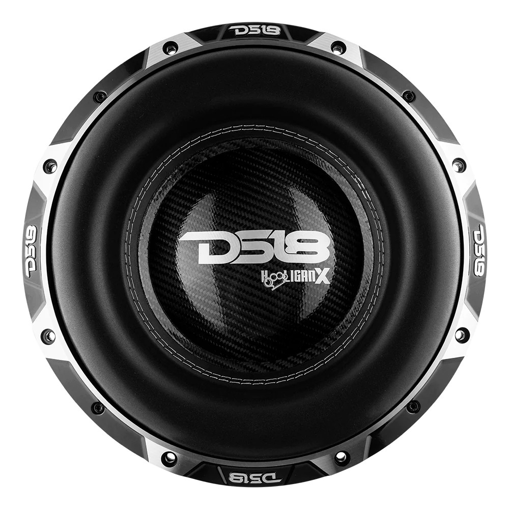 HOOLIGAN X Black Frame, High Excursion 12" Subwoofer 4000 Watts Rms 4" Dvc 1-Ohm