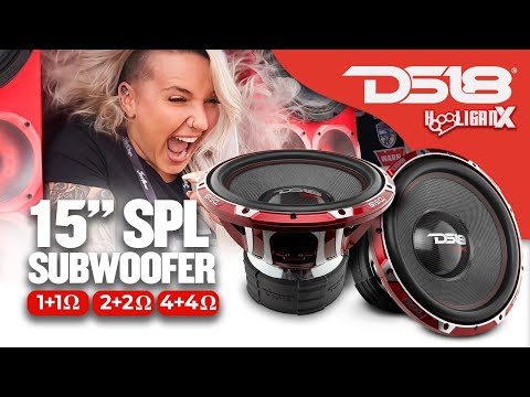 DS18 HOOLIGAN X SPL 15" 4000 WATT COMPETITION SUBWOOFER DUAL 4 OHM  VOICE COIL
