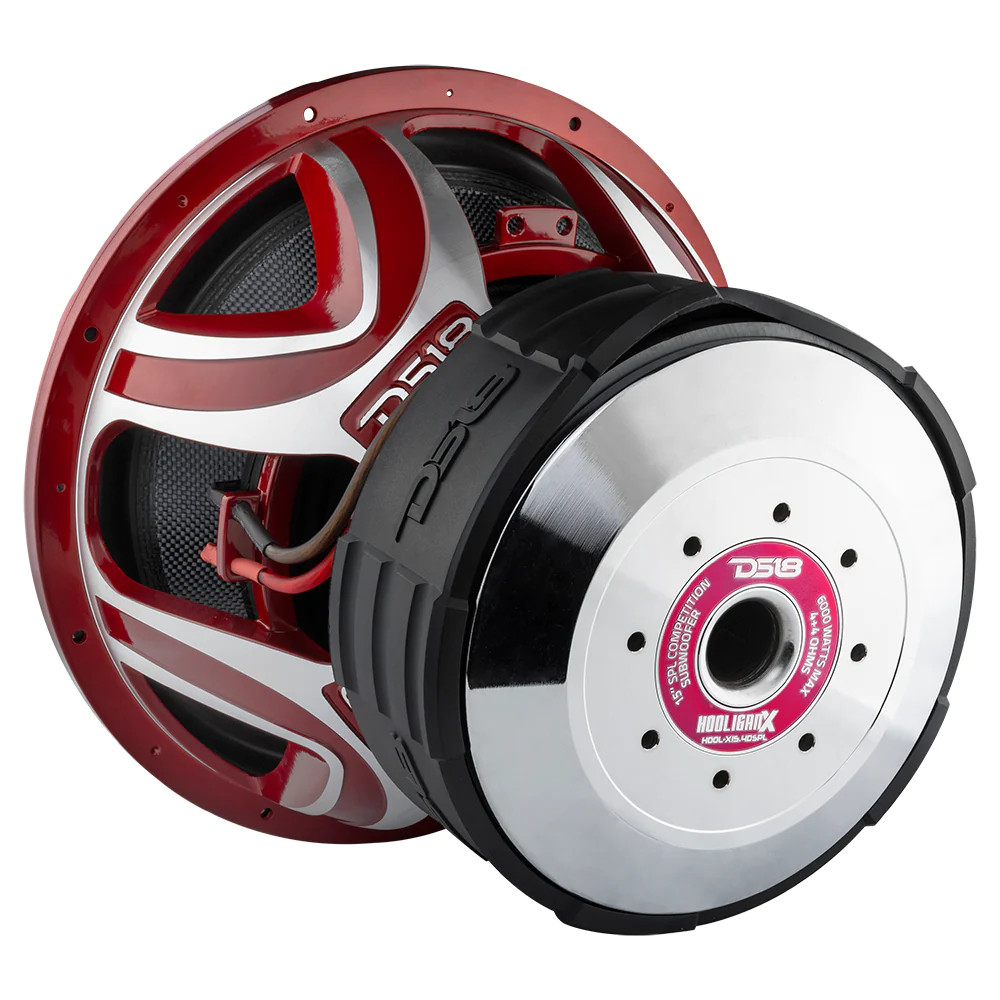 DS18 HOOLIGAN X SPL 15" 4000 WATT COMPETITION SUBWOOFER DUAL 4 OHM  VOICE COIL