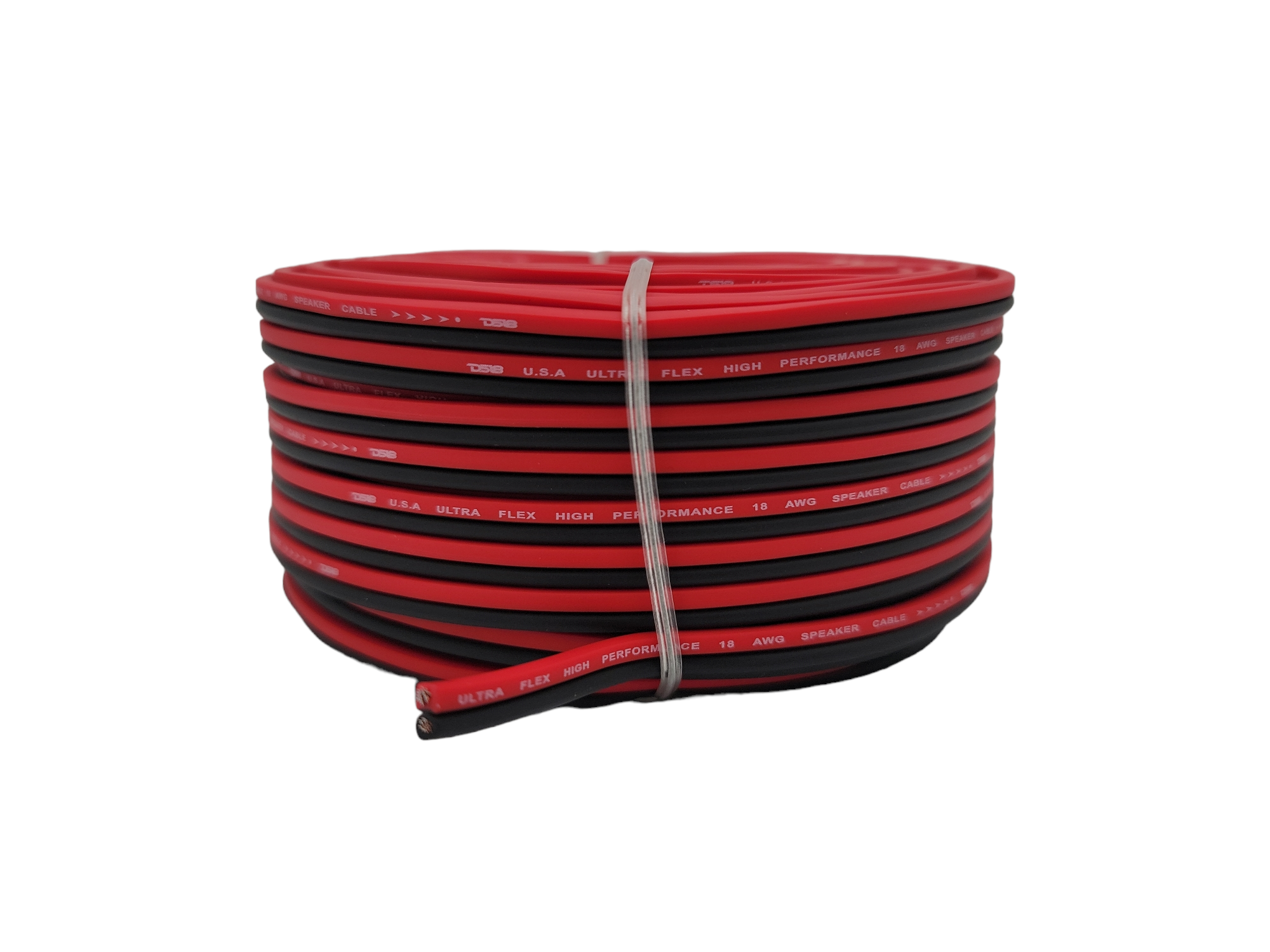 DS18 18GA SPEAKER WIRE RED / BLACK 100' ROLL