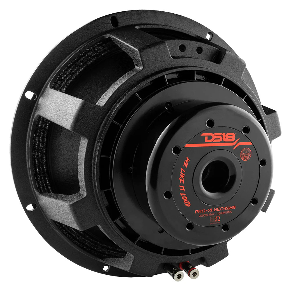 DS18 PRO 12" Neodymium Mid-Bass Loudspeaker 1000 Watts Rms 8-Ohm