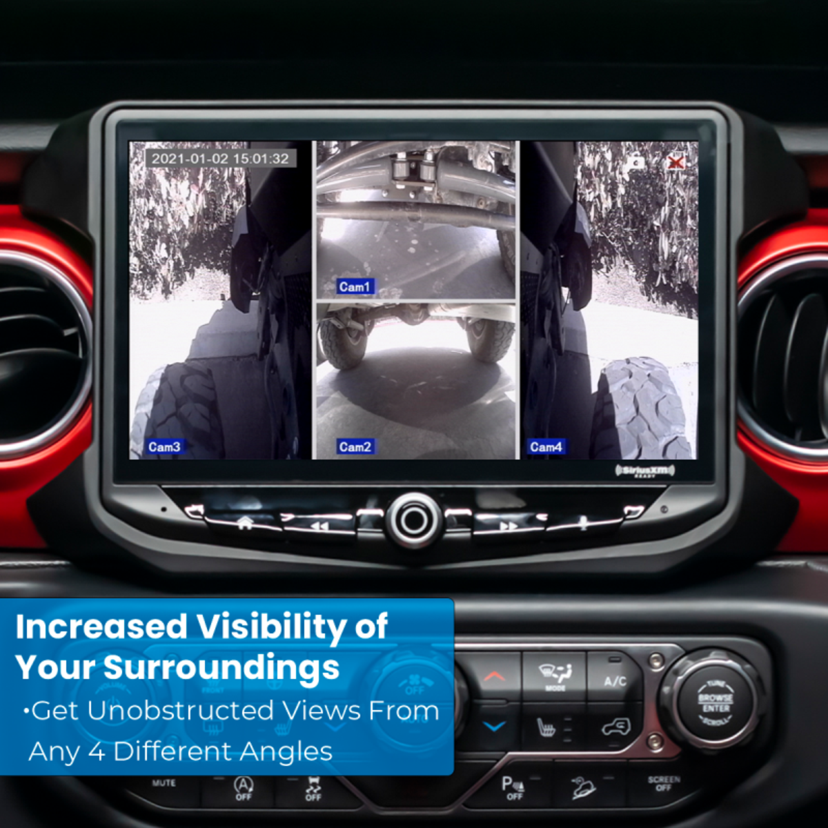 ECHOMASTER TERRAINVIEW UNDERBODY UNIVERSAL 4-CAMERA KIT WITH DVR ECHOMASTER TERRAINVIEW UNDERBODY UNIVERSAL 4-CAMERA KIT WITH DVR