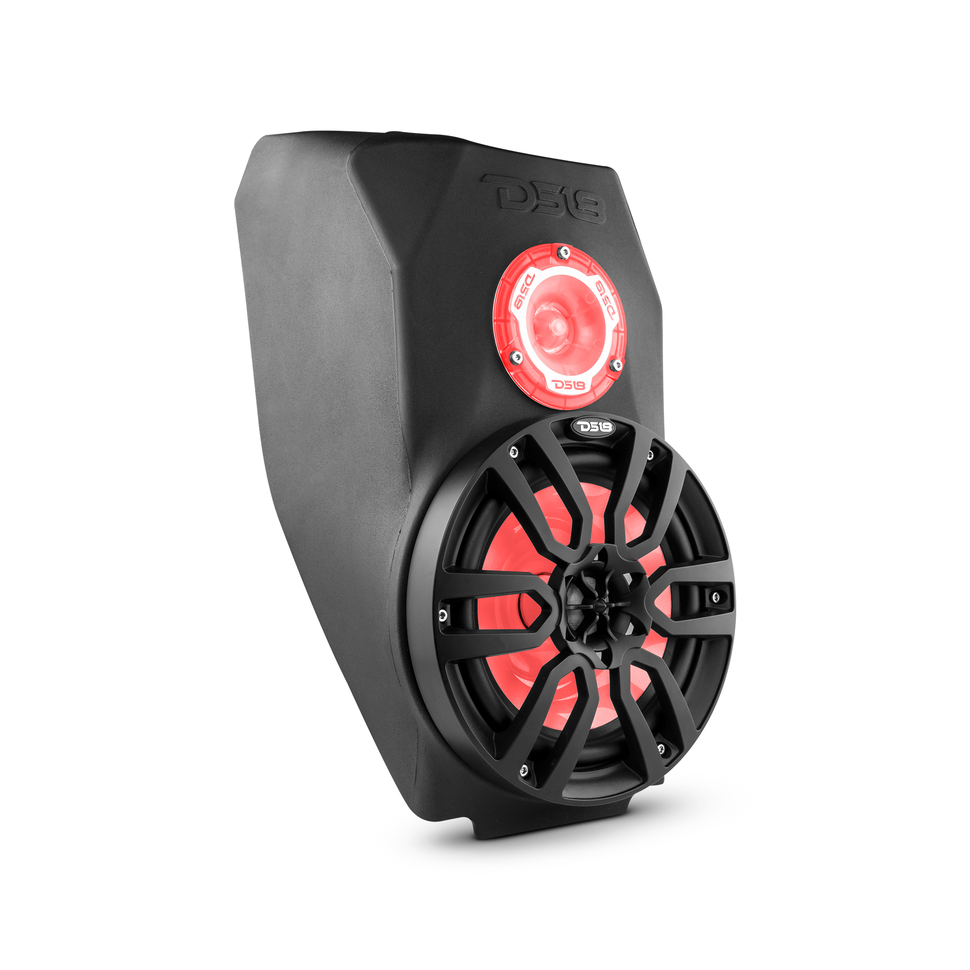 DS18 SlingShot 8" Waterfall Center Console Enclosure - EACH (UNLOADED)