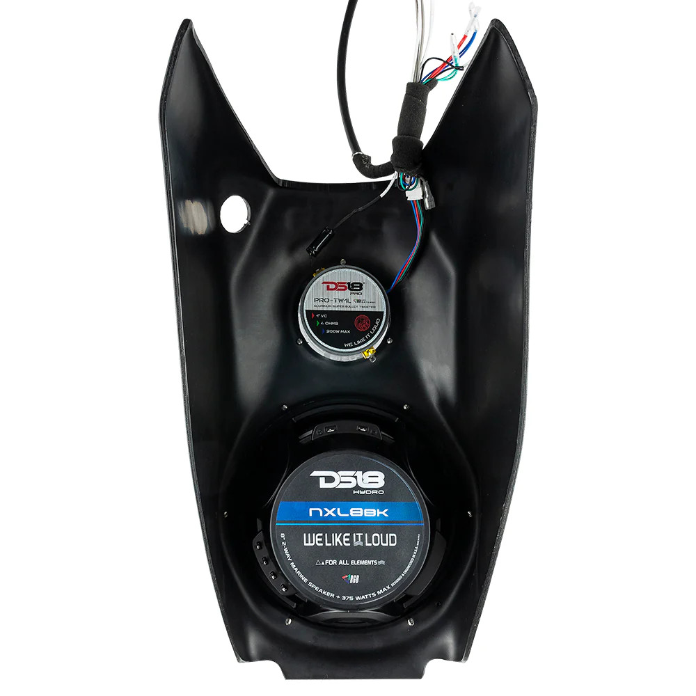 Sling Shot Loaded 8" Waterfall Center Console Enclosure (NXL-8/BK and PRO-TW1L Included)