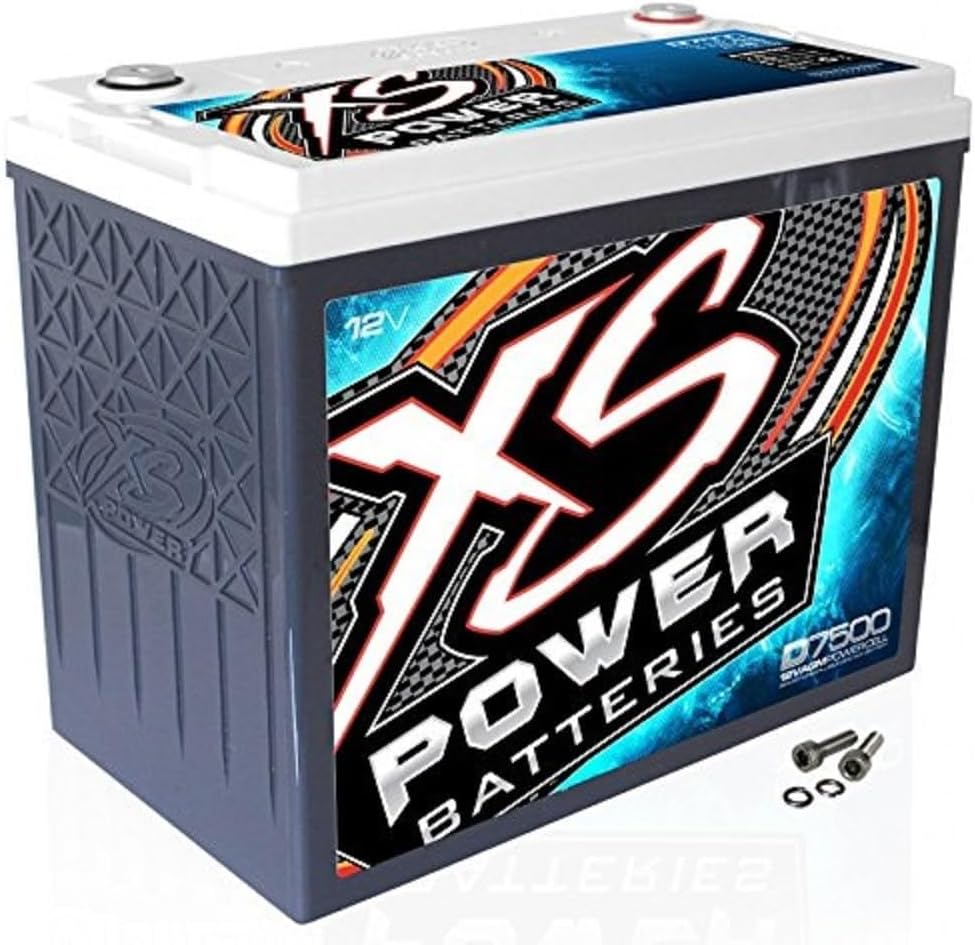 XS POWER 12V BCI Group Size GC12, AGM Battery, 5000W / 7500W Range