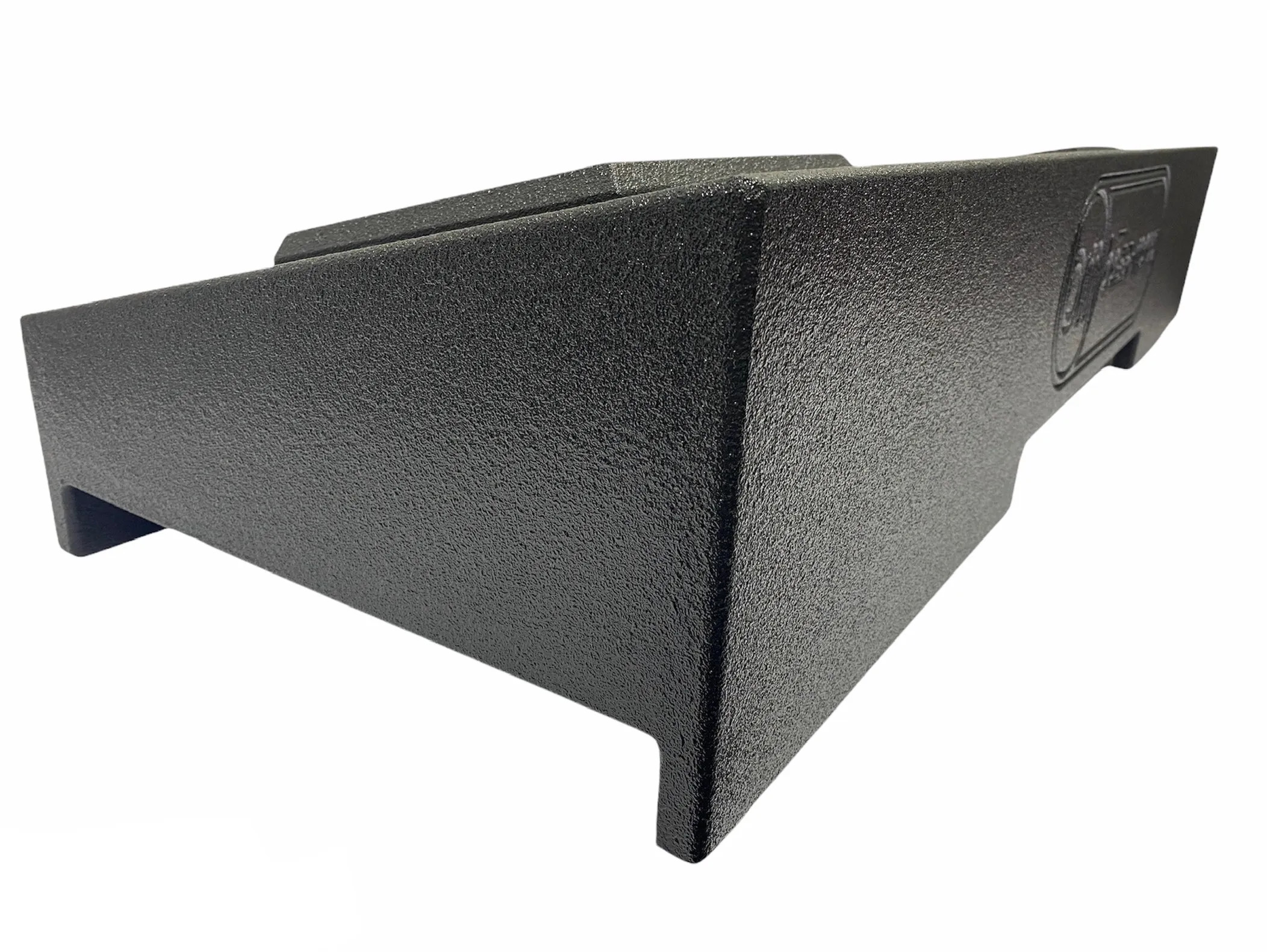 BASS-MAXX 2007-2013 GM CREW CAB DUAL 12" SQUARE WOOFER SEALED ENCLOSURE - DOWN FIRE