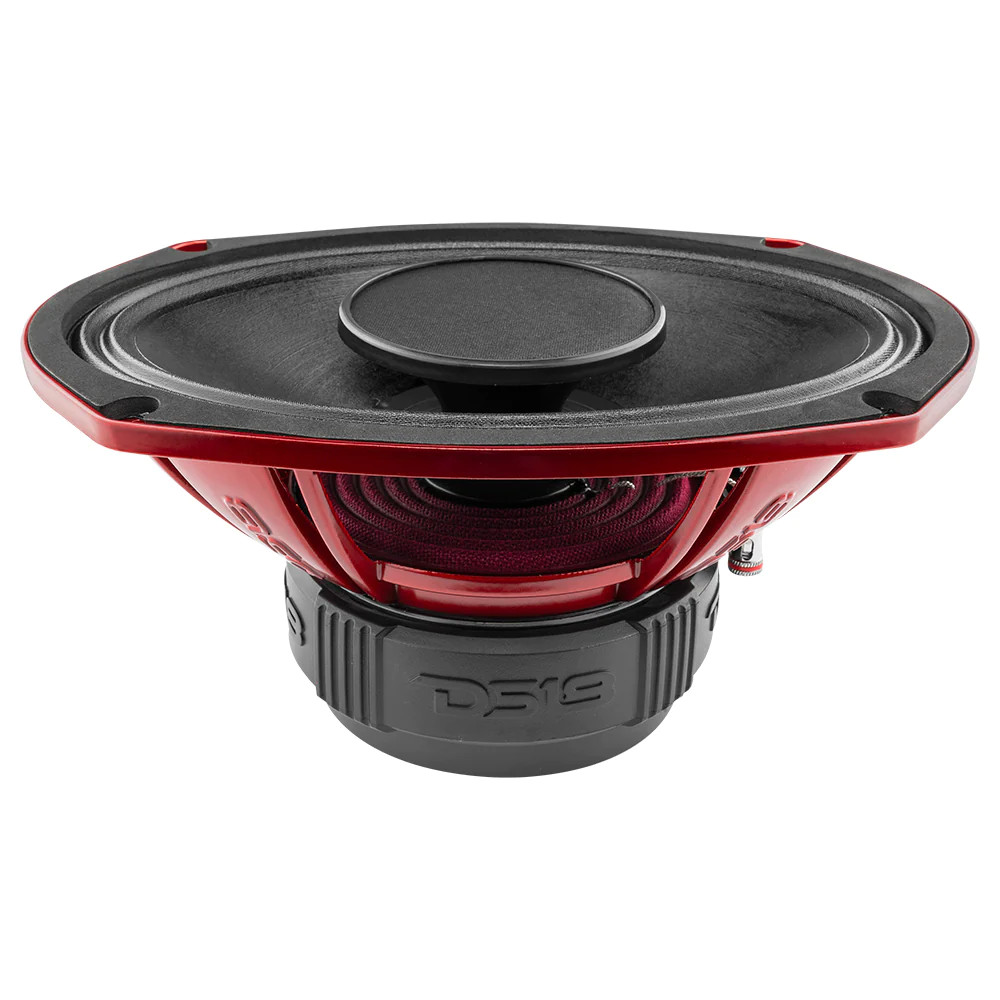 DS18 PRO 6X9" Coaxial Hybrid Mid-Range Water resistant Cone Loudspeaker with Built-in Driver 4-Ohm