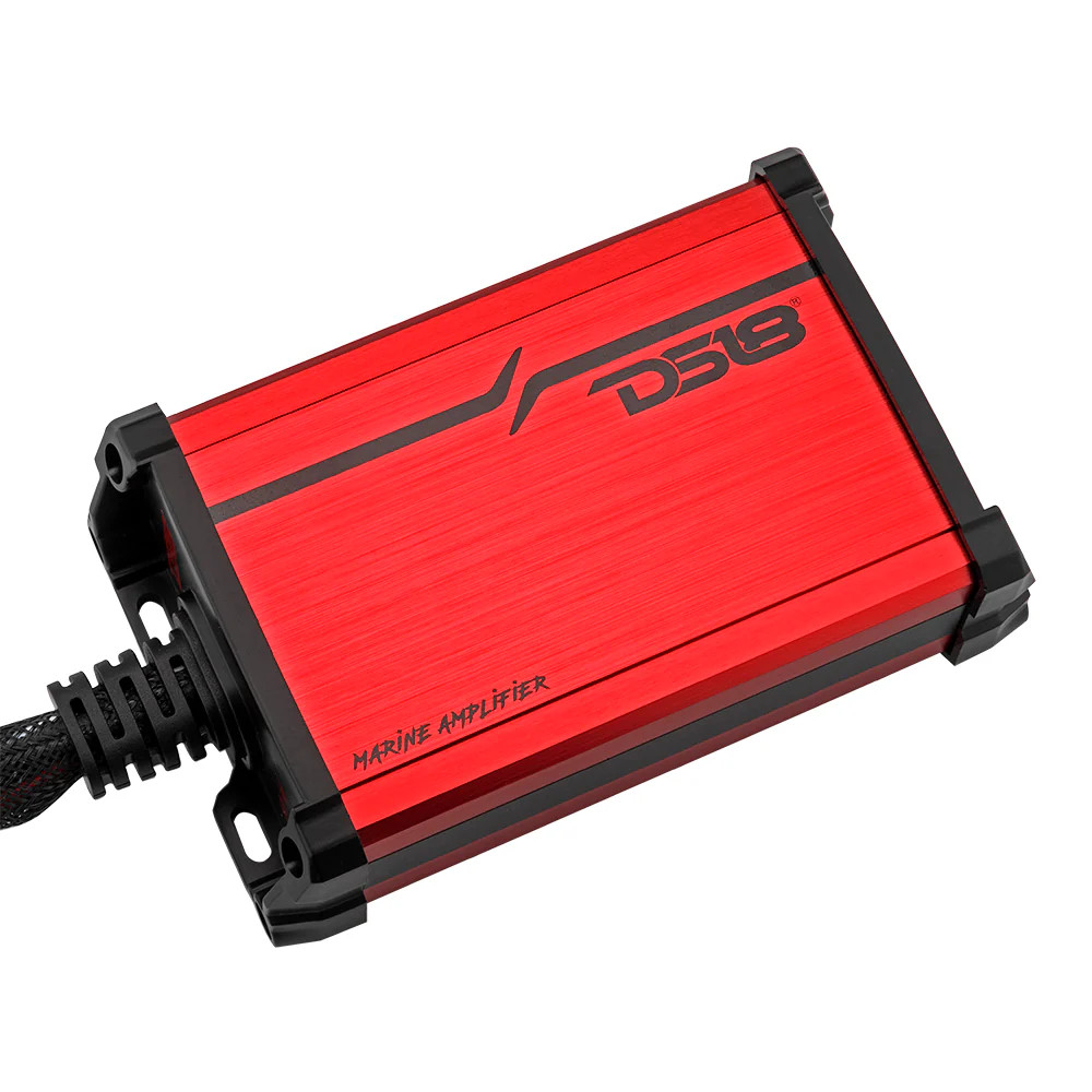 DS18 MARINE / POWERSPORTS 4 CHANNEL FULL RANGE CLASS D IP67 WATERPROOF AMPLIFIER 40 WATTS RMS X 4 @ 4 OHMS