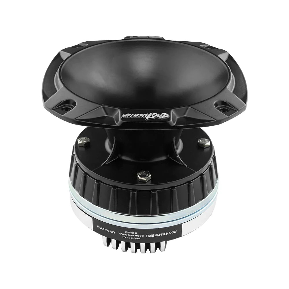 DS18 PRO DRN1PX 2" BOLT ON THROAT NEODYNIUM DRIVER WITH SPACER, 2" PHELONIC VOICE COIL & PRO-HA52/BK HORN 680W 118DB 8 OHM