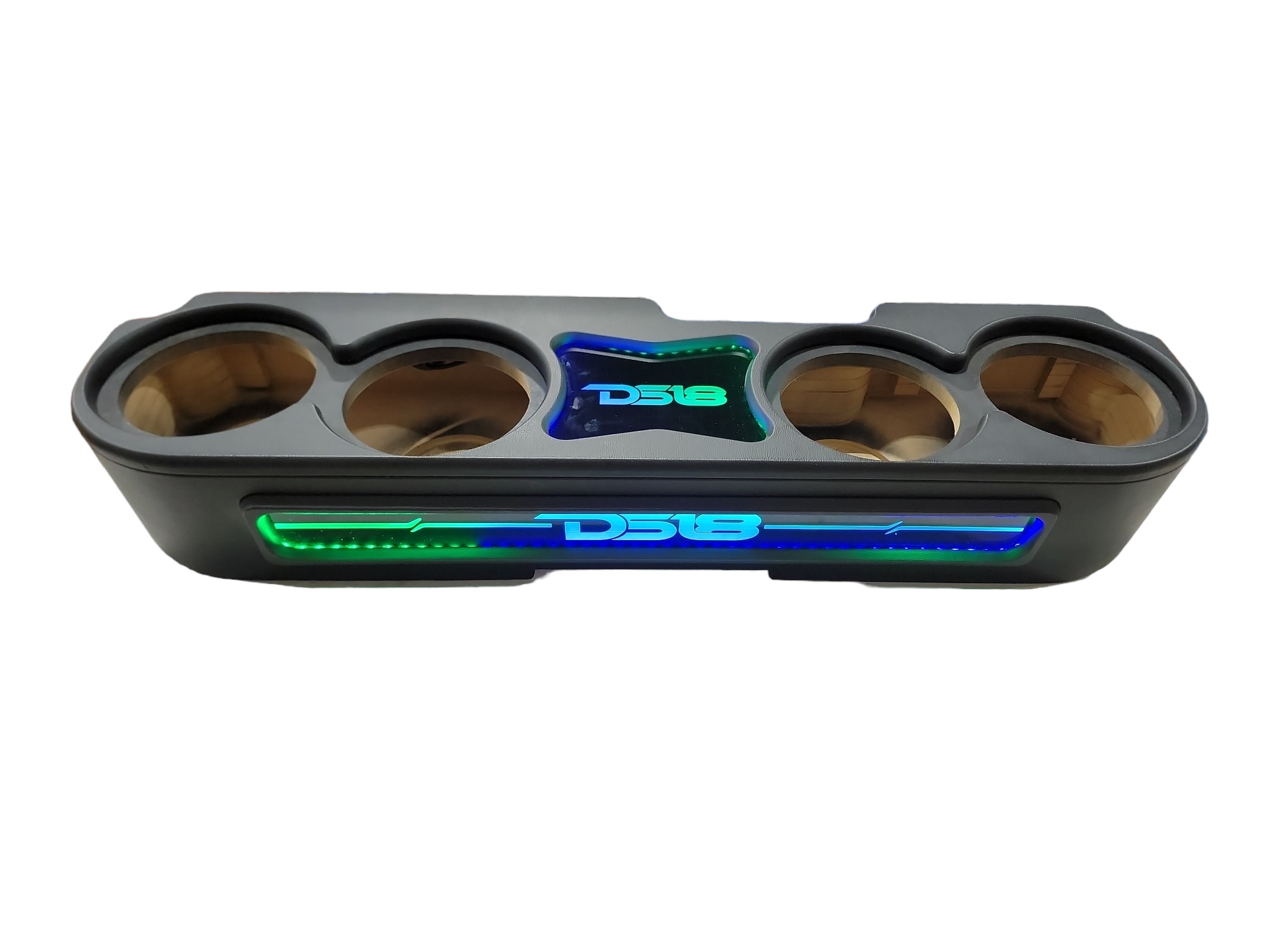DS18 EXCLUSIVE JEEP JT GLADIATOR FOUR 8" SUBWOOFER ENCLOSURE WITH VINYL FINISH AND DREAM LED LIGHTS - MADE IN USA