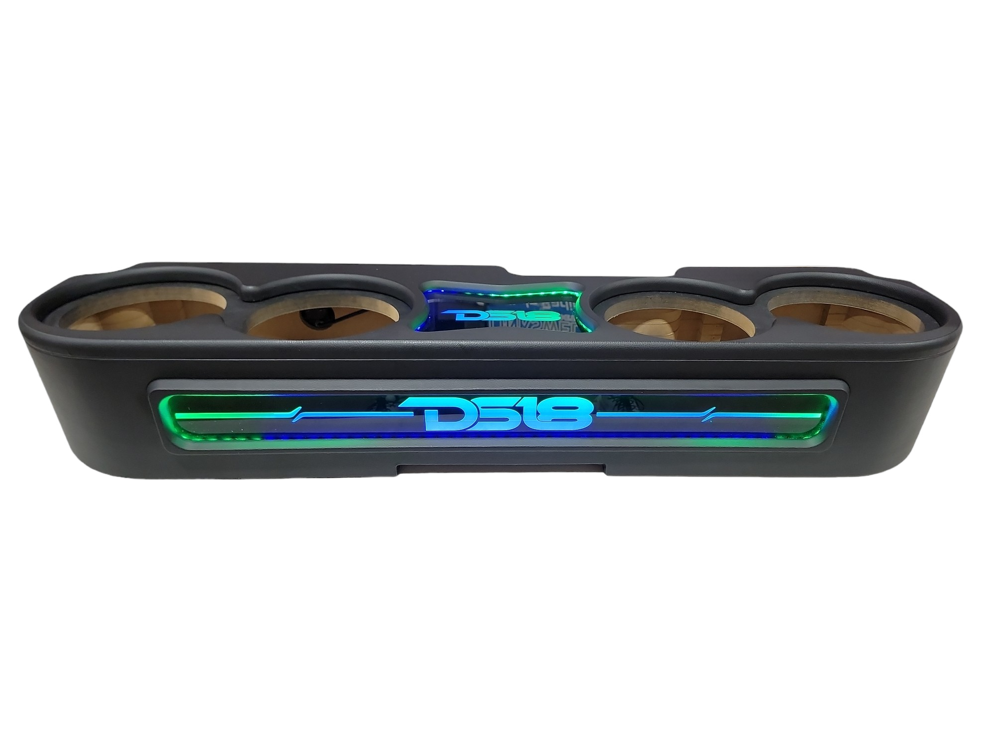 DS18 EXCLUSIVE JEEP JT GLADIATOR FOUR 8" SUBWOOFER ENCLOSURE WITH VINYL FINISH AND DREAM LED LIGHTS - MADE IN USA