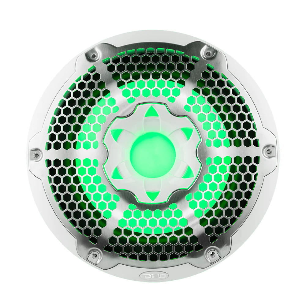 DS18 HYDRO HIGH END 10" MARINE SUBWOOFER W/ RGB LED - WHITE