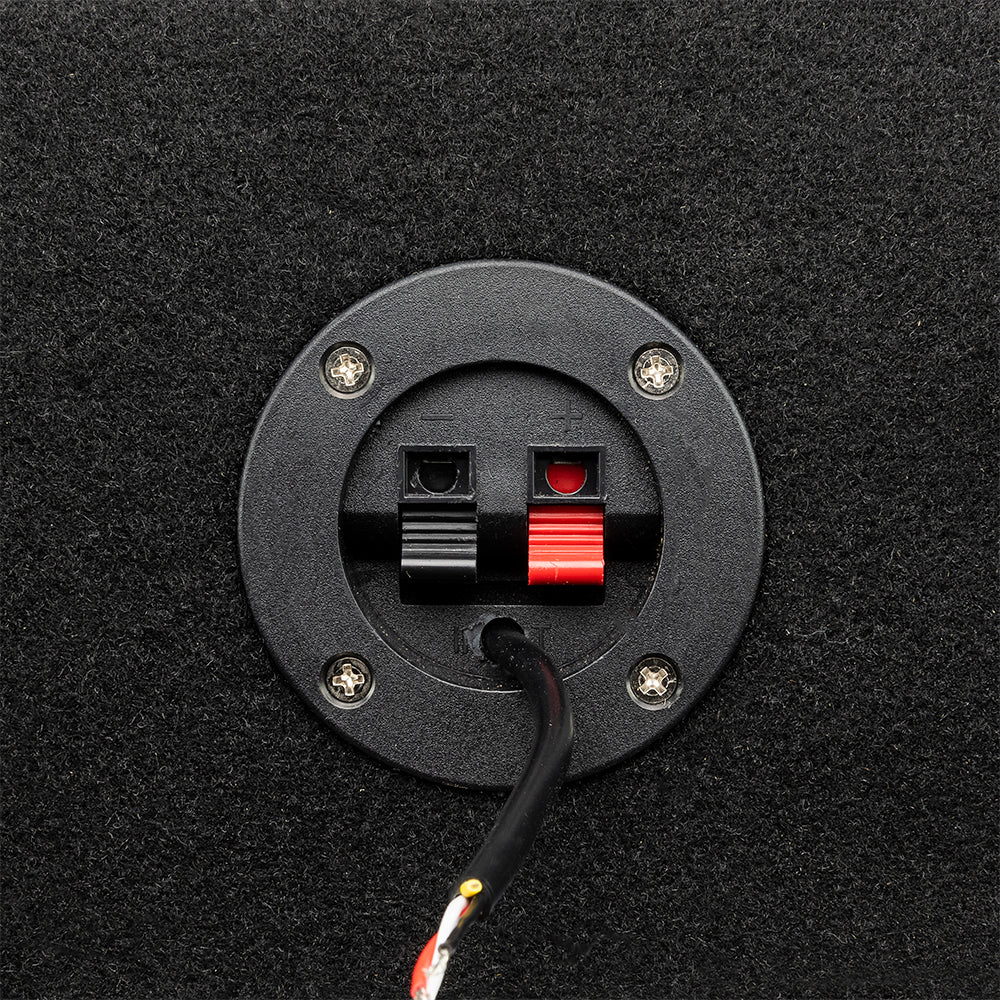 DS18 EXCLUSIVE FORD 2009-2023 CREW CAB DUAL 10" SUBWOOFER UNDER SEAT ENCLOSURE WITH VINYL FINISH & DREAM LED LIGHTING BUILT IN (MADE IN USA)