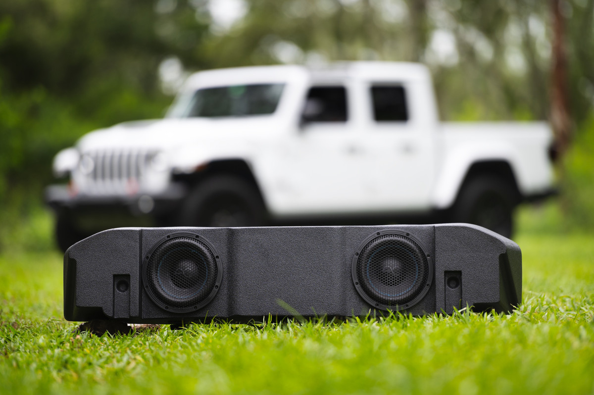 DUAL 8" UNDER SEAT VENTED SUBWOOFER ENCLOSURE FOR JEEP GLADIATOR JT 2020+