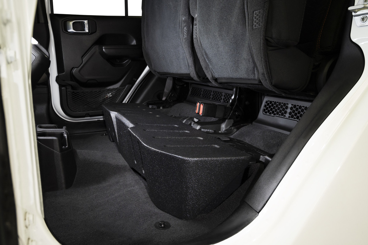 DUAL 8" UNDER SEAT VENTED SUBWOOFER ENCLOSURE FOR JEEP GLADIATOR JT 2020+