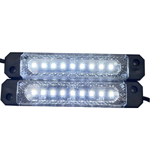 RACESPORT WHITE 72-LED Super-Bright 8-Pod LED Bed Rail Lighting Complete System