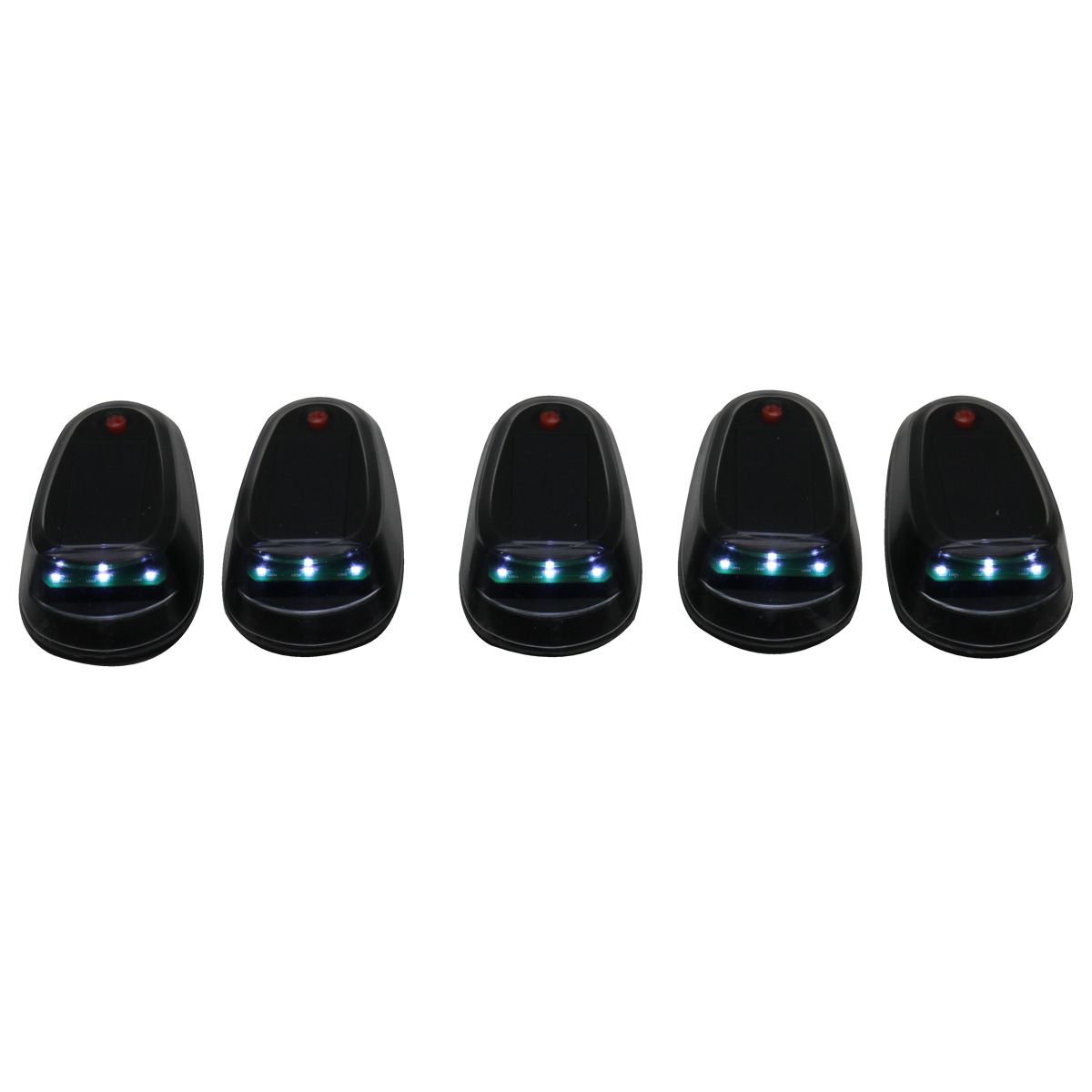 RACESPORT White LED LoPro Wireless Solar-Powered Truck CAB Light 5-Piece system - No Drilling, No Holes, No Wiring RACESPORT White LED LoPro Wireless Solar-Powered Truck CAB Light 5-Piece system - No Drilling, No Holes, No Wiring