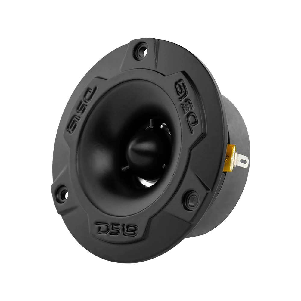 DS18 PRO 1" ALUMINUM BULLET TWEETER 4 OHM PAIR - BLACK