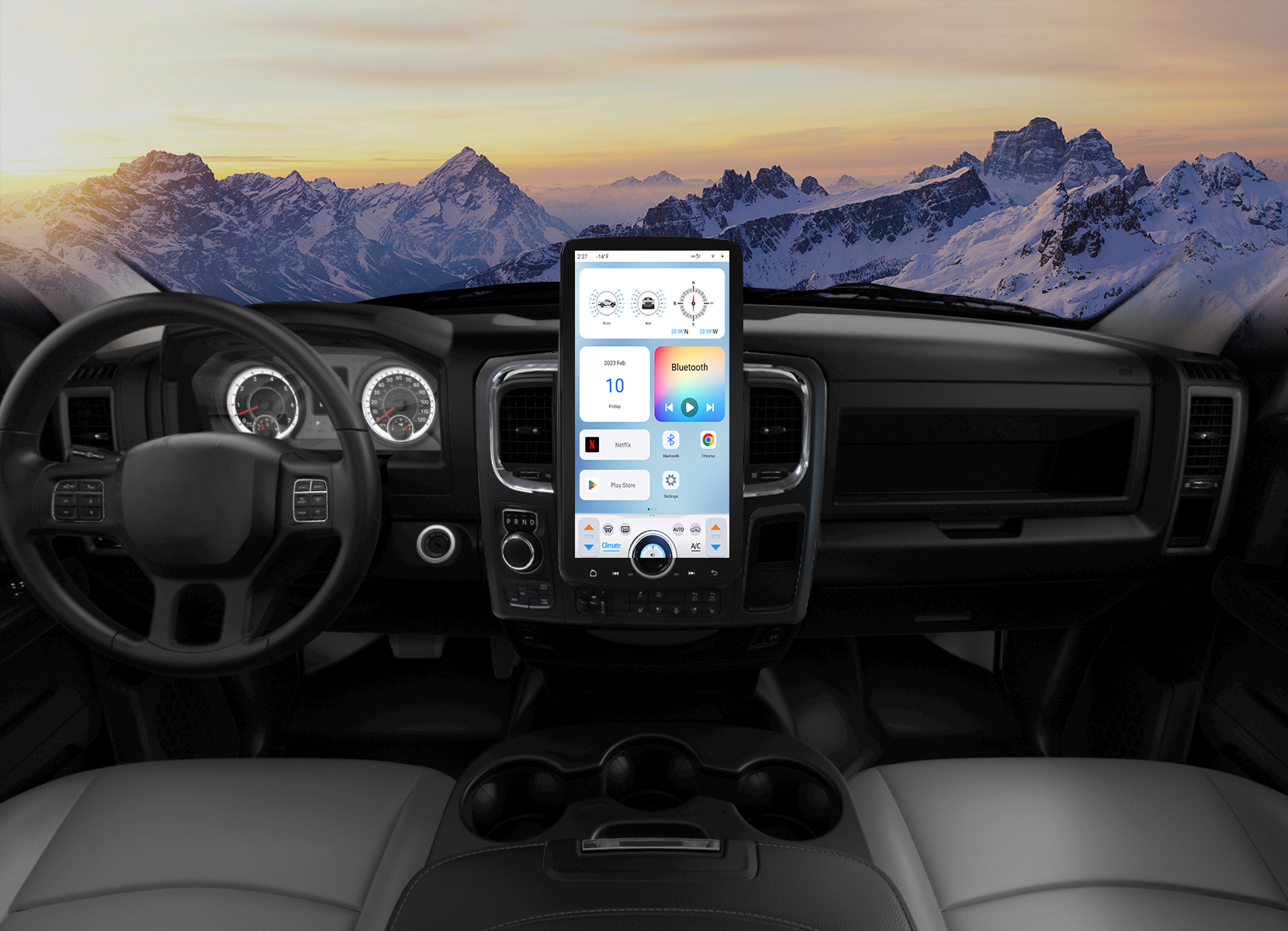 LINKSWELL GEN XL T-Style Dodge RAM
Pickup 2014-2018 Dodge Ram w/4" or 8" Monitor Android 11.0 w/HDMI Out, Optional HDMI In Module Available
 15.6" 2K HD Screen Radio/Tablet w/Qualcomm Octacore