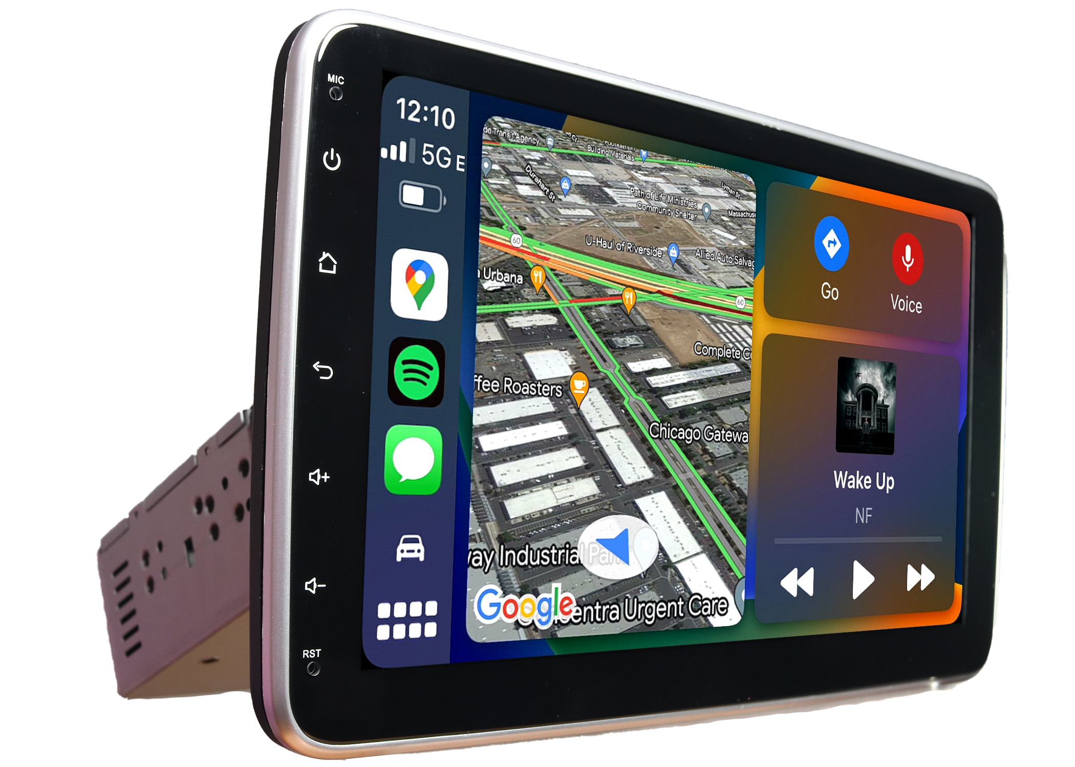 LINKSWELL 10.1" HD TOUCH SCREEN, SINGLE DIN RECEIVER WITH WIRELESS APPLE CARPLAY & ANDROID AUTO, BT5.0